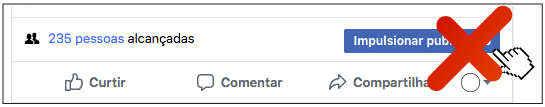 Não Utilize a Botão Impulsionar Publicação